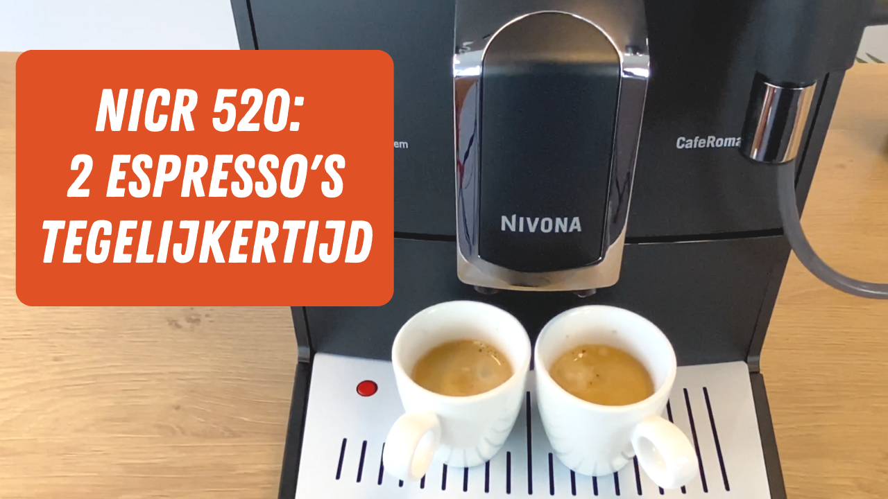 (VIDEO) Nivona CaféRomatica 520: 2 Espresso's Tegelijkertijd Serveren!